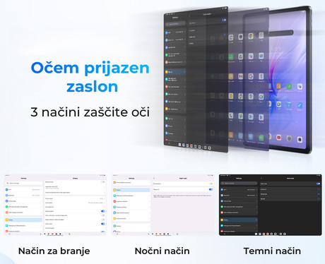 Blackview LINK 8 tablični računalnik, 12.7", Next-Gen AI, 6GB+256GB, IPS 2K+, 90Hz, Android, 8400mAh, WIFI 5, BT 5.0, GPS, QUAD STEREO zvočniki, +ovitek, +dodatki, moder (Dawn Blue)