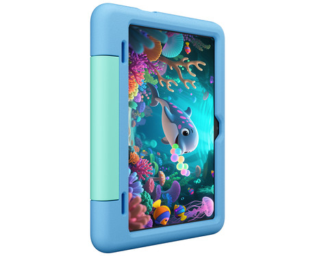 Blackview TAB 20 KIDS tablični računalnik, 10.1", Gemini AI 2.0, 4GB+64GB, IPS HD+, Android, Google Kids Space, 6600mAh, WIFI 5, Bluetooth, Widevine L1, zvočniki, +dodatki, moder (Bubble Blue)