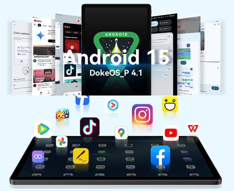 Blackview MEGA 3 tablični računalnik, 12.1", 4G LTE, 12GB+256GB, IPS 2.5K, Android, 8800mAh, WIFI 5, Bluetooth, Dual SIM, GPS, AI, stereo zvočniki, +ovitek, +dodatki, siv (Space Gray)