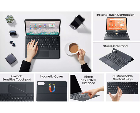 Blackview MEGA 12 tablični računalnik, 12.2", 4G LTE, 12GB+256GB, IPS QHD+, 120Hz, Android, siv (Space Gray)