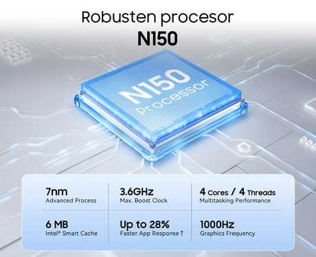 Blackview ACEBOOK 10 prenosni računalnik, 18.5" (46,99cm), 16GB RAM, 512GB SSD, Windows 11 Pro, Intel N150, IPS FHD, WiFi 6, Bluetooth, 60Wh baterija, prednja kamera, dvojni zvočniki, siv (Urban Gray)