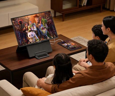 Blackview TABLE 10 prenosni zaslon / monitor, 60cm (23.8"), Full HD, 100Hz, IPS, 300nit, 100% sRGB, HDR, 2x USB-C, 2x USB-A, univerzalna združljivost, nastavljiv kot, Quick-Fit montaža, Low Blue Light