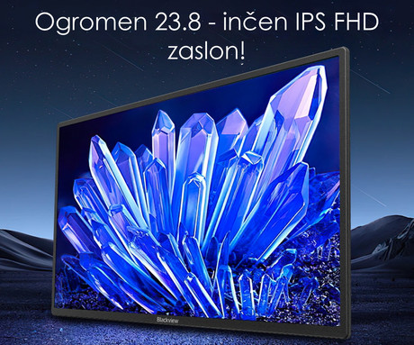 Blackview TABLE 10 prenosni zaslon / monitor, 60cm (23.8"), Full HD, 100Hz, IPS, 300nit, 100% sRGB, HDR, 2x USB-C, 2x USB-A, univerzalna združljivost, nastavljiv kot, Quick-Fit montaža, Low Blue Light