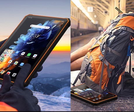 Blackview ACTIVE 5 robusten tablični računalnik, 8.68", 3v1 AI, 4G LTE, 6GB+128GB, IPS HD+, Android, 6600mAh, WIFI 5, Bluetooth, Dual SIM, GPS, stereo zvočniki, +dodatki, črn (Onyx Black)