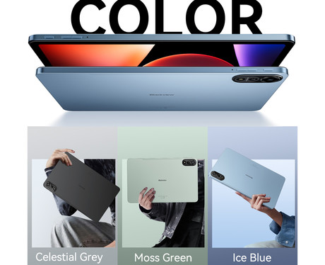 Blackview MEGA 2 tablični računalnik, 12", 4G LTE, 6GB+256GB, IPS 2K, Android, 9000mAh, WIFI 5, Bluetooth, Dual SIM, GPS, AI, stereo zvočniki, +ovitek, +dodatki, moder (Ice Blue)