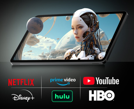 Blackview MEGA 2 tablični računalnik, 12", 4G LTE, 6GB+256GB, IPS 2K, Android, 9000mAh, WIFI 5, Bluetooth, Dual SIM, GPS, AI, stereo zvočniki, +ovitek, +dodatki, moder (Ice Blue)