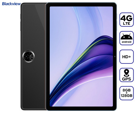 Blackview ZENO 5 tablični računalnik, 11", 3v1 AI, 4G LTE, 8GB+128GB, IPS HD+, 90Hz, Android, 8300mAh, WIFI 5, Bluetooth, Dual SIM, GPS, STEREO zvočniki, IP54, +ovitek, +dodatki, siv (Space Gray)