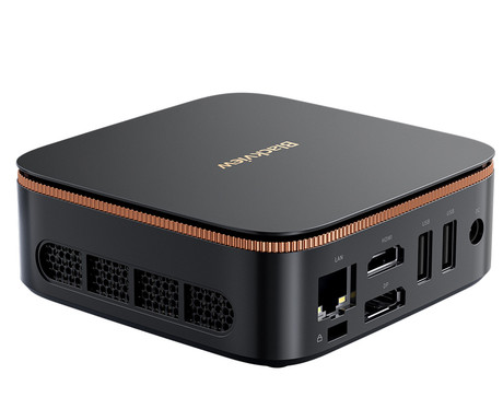 Blackview MP20 namizni mini računalnik, Windows 11 PRO, AMD Ryzen 3 3300U, 16GB RAM, 512GB SSD, WIFI 6, Bluetooth 5.2, Ethernet, 4x USB Type-A, 1x HDMI, 1x DP, 1x minijack, črn