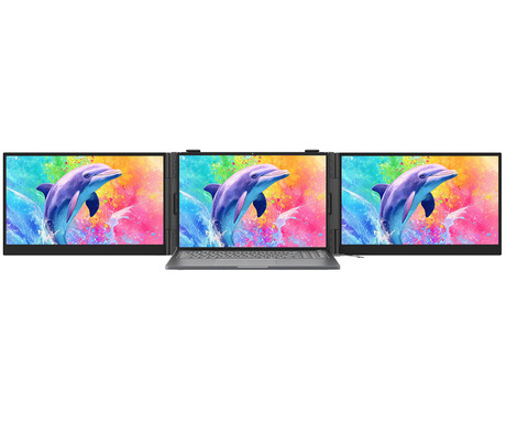 Blackview DCM8 PRO dvojni zaslon / monitor za prenosnik, 39cm (15.3"), Full HD, 60Hz, IPS, 300nit, 100% sRGB, 2x USB-C, univerzalna združljivost, 180° nastavljiv kot, Quick-Fit montaža, Low Blue Light