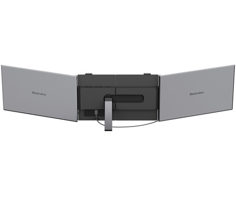 Blackview DCM8 PRO dvojni zaslon / monitor za prenosnik, 39cm (15.3"), Full HD, 60Hz, IPS, 300nit, 100% sRGB, 2x USB-C, univerzalna združljivost, 180° nastavljiv kot, Quick-Fit montaža, Low Blue Light