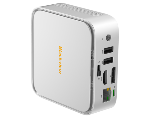 Blackview MP50 namizni mini računalnik, Windows 11 PRO, AMD Ryzen 5 3500U, AMD Radeon Graphics, 16GB RAM, 512GB SSD, WIFI 5, Bluetooth, Ethernet, 4x USB-A, 1x HDMI, 1x DP, minijack, +dodatki, srebrn