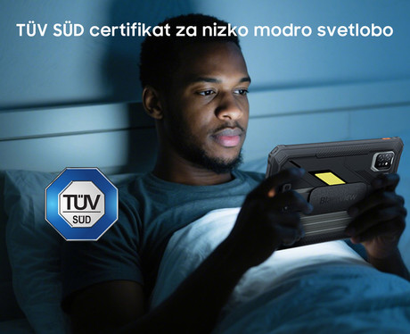 Blackview ACTIVE 7 robusten tablični računalnik, 11", 3v1 AI, 4G LTE, 6GB+128GB, IPS FHD+, Android, 10000mAh, WIFI 5, Bluetooth, Dual SIM, GPS, NFC, stereo zvočniki, +dodatki, črn