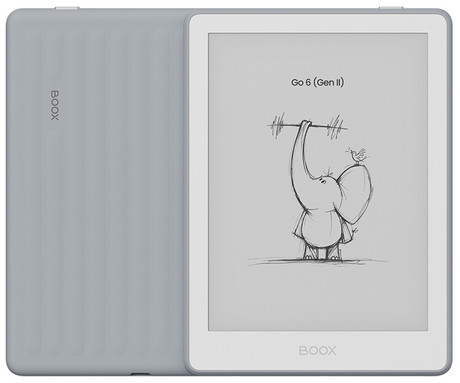 BOOX Go 6 Gen II e-bralnik / tablični računalnik, 6", 300ppi, Android, 3GB+32GB, WIFI 5, BT 5.0, 1500mAh baterija, prednja osvetlitev, mikrofon, USB Type-C, microSD, siv (Stone)