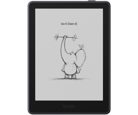 BOOX Go 6 Gen II e-bralnik / tablični računalnik, 6", 300ppi, Android, 3GB+32GB, WIFI 5, BT 5.0, 1500mAh baterija, prednja osvetlitev, mikrofon, USB Type-C, microSD, črn (Plum)