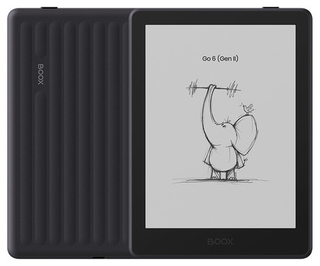 BOOX Go 6 Gen II e-bralnik / tablični računalnik, 6", 300ppi, Android, 3GB+32GB, WIFI 5, BT 5.0, 1500mAh baterija, prednja osvetlitev, mikrofon, USB Type-C, microSD, črn (Plum)
