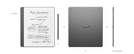 AMAZON KINDLE Scribe e-bralnik, 10.2", 16GB, WIFI, Bluetooth, USB Type-C, pisalo Premium Pen Plus, črn (Tungsten)
