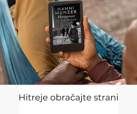 AMAZON KINDLE Touch e-bralnik, 11. Gen, 6", 16GB, Dual WIFI, Bluetooth, 3000mAh polnilna baterija, prednja osvetlitev, USB Type-C, črn (Black)