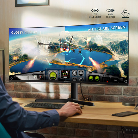 THOMSON M34QG7Y14C gaming monitor, ukrivljen, 86cm (34"), UWQHD, 240Hz, VA, 1ms, 350nit