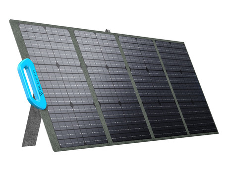 BLUETTI PV120 solarni panel, 120W, učinkovitost 23.4%, zložljiv, prenosen, stojalo, univerzalna združljivost, vodoodpornost, ročaj