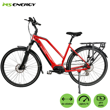EOL - Električno kolo MS ENERGY c500 L, cestno, 28" pnevmatike, 250W 65Nm motor, 8 prestav Shimano, do 160km, do 25km/h, 36V 16Ah baterija