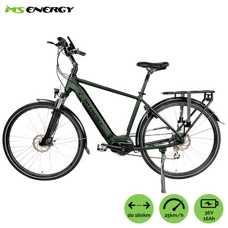 EOL - Električno kolo MS ENERGY c501 L, cestno, 28" pnevmatike, 250W 65Nm motor, 8 prestav Shimano, do 160km, do 25km/h, 36V 16Ah baterija