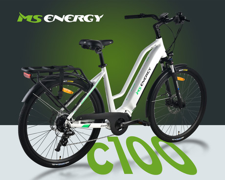Električno kolo MS ENERGY c100, cestno, 27.5" pnevmatike, 250W 80Nm motor, 8 prestav Shimano, do 130km, do 25km/h, 36V 14Ah baterija