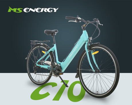 Električno kolo MS ENERGY c10, cestno, 26" pnevmatike, 30Nm motor, 6 prestav Shimano, do 100km, do 25km/h, 36V 13Ah baterija