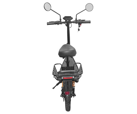 QUBO BEST 14" električni skiro, 14" gume, 500W motor, 35km doseg, 48V 10.5Ah 504Wh baterija, vzmetenje, LCD zaslon, LED osvetlitev, ogledala, košara, nosilec, disk zavore, aplikacija, črno oranžen