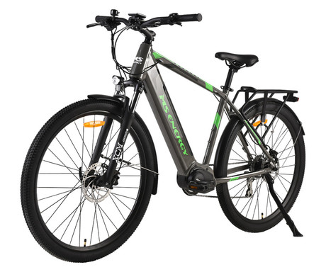 MS ENERGY T100 električno kolo, trekking / cestno / mestno, 29" pnevmatike, 250W 80Nm motor, 540Wh 36V 15Ah baterija, 21" L okvir, SHIMANO oprema, do 130 km, TEKTRO disk zavore, vzmetenje, LCD zaslon