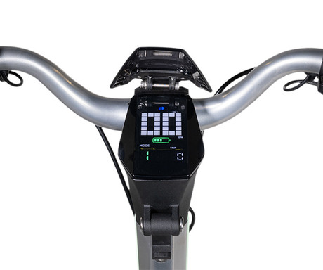 MS ENERGY FLARE X Hydraulic električni skiro, 10" gume, 2x 800W motor, 70km doseg, 936Wh 52V 18Ah baterija, vzmetenje, EBS sistem, Smart BMS, LCD zaslon, LED, aplikacija, srebrn (Midnight Chrome)