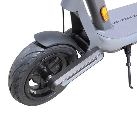 MS ENERGY MENTOR 500 električni skiro, 10" gume, 500W motor, 35km doseg, 374Wh 36V 10.4Ah baterija, dvojno C-vzmetenje, EBS sistem, Smart BMS, LCD zaslon, LED osvetlitev, aplikacija, temno siv
