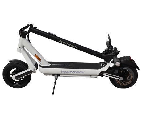 MS ENERGY MENTOR 500 električni skiro, 10" gume, 500W motor, 35km doseg, 374Wh 36V 10.4Ah baterija, dvojno C-vzmetenje, EBS sistem, Smart BMS, LCD zaslon, LED osvetlitev, aplikacija, črno bel