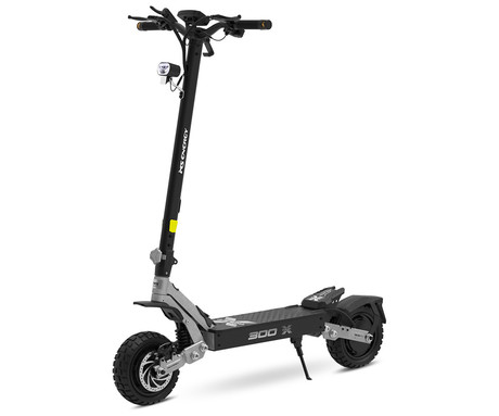 MS ENERGY THRUST 300X električni skiro, 10" gume, 2x 300W motor, 60km doseg, 720Wh 48V 15Ah baterija, dvojno C-vzmetenje, EBS sistem, Smart BMS, LCD zaslon, LED osvetlitev, aplikacija, srebrno črn