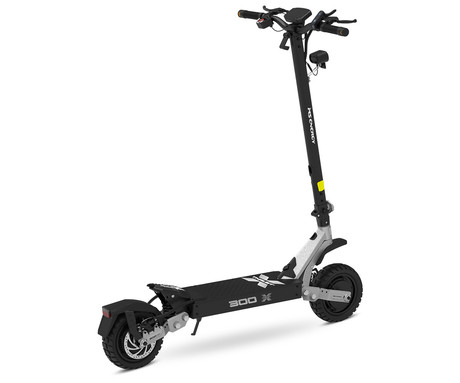 MS ENERGY THRUST 300X električni skiro, 10" gume, 2x 300W motor, 60km doseg, 720Wh 48V 15Ah baterija, dvojno C-vzmetenje, EBS sistem, Smart BMS, LCD zaslon, LED osvetlitev, aplikacija, srebrno črn