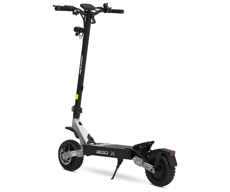 MS ENERGY THRUST 300X električni skiro, 10" gume, 2x 300W motor, 60km doseg, 720Wh 48V 15Ah baterija, dvojno C-vzmetenje, EBS sistem, Smart BMS, LCD zaslon, LED osvetlitev, aplikacija, srebrno črn