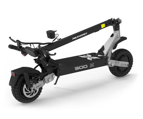 MS ENERGY THRUST 300X električni skiro, 10" gume, 2x 300W motor, 60km doseg, 720Wh 48V 15Ah baterija, dvojno C-vzmetenje, EBS sistem, Smart BMS, LCD zaslon, LED osvetlitev, aplikacija, srebrno črn