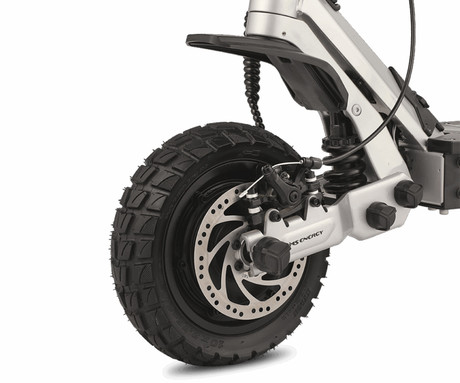 MS ENERGY THRUST 300X električni skiro, 10" gume, 2x 300W motor, 60km doseg, 720Wh 48V 15Ah baterija, dvojno C-vzmetenje, EBS sistem, Smart BMS, LCD zaslon, LED osvetlitev, aplikacija, srebrno črn