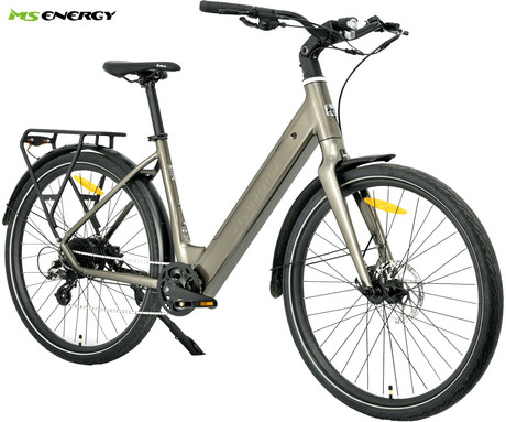 MS ENERGY ZORYA električno kolo, cestno / mestno, 27.5" pnevmatike, 250W ANANDA motor, 360Wh 36V 10Ah baterija, do 70km, 8-speed SHIMANO Altus, TEKTRO disk zavore, LCD zaslon, bronasto (Bronze)