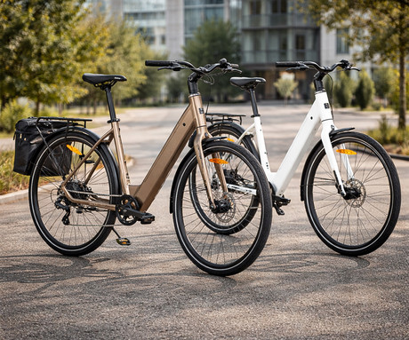 MS ENERGY ZORYA električno kolo, cestno / mestno, 27.5" pnevmatike, 250W ANANDA motor, 360Wh 36V 10Ah baterija, do 70km, 8-speed SHIMANO Altus, TEKTRO disk zavore, LCD zaslon, bronasto (Bronze)