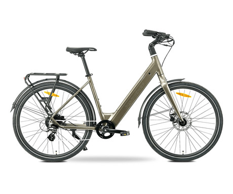 MS ENERGY ZORYA električno kolo, cestno / mestno, 27.5" pnevmatike, 250W ANANDA motor, 360Wh 36V 10Ah baterija, do 70km, 8-speed SHIMANO Altus, TEKTRO disk zavore, LCD zaslon, bronasto (Bronze)