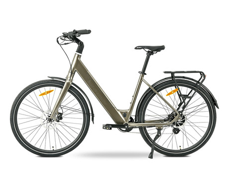 MS ENERGY ZORYA električno kolo, cestno / mestno, 27.5" pnevmatike, 250W ANANDA motor, 360Wh 36V 10Ah baterija, do 70km, 8-speed SHIMANO Altus, TEKTRO disk zavore, LCD zaslon, bronasto (Bronze)