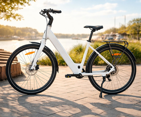 MS ENERGY ZORYA električno kolo, cestno / mestno, 27.5" pnevmatike, 250W ANANDA motor, 360Wh 36V 10Ah baterija, do 70km, 8-speed SHIMANO Altus, TEKTRO disk zavore, LCD zaslon, belo (Pearl White)