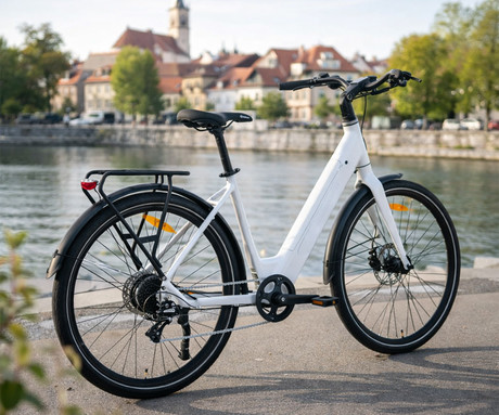 MS ENERGY ZORYA električno kolo, cestno / mestno, 27.5" pnevmatike, 250W ANANDA motor, 360Wh 36V 10Ah baterija, do 70km, 8-speed SHIMANO Altus, TEKTRO disk zavore, LCD zaslon, belo (Pearl White)