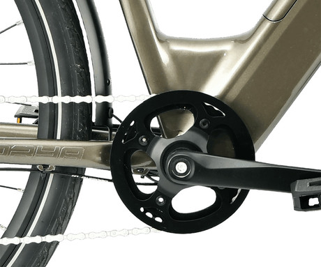 MS ENERGY ZORYA električno kolo, cestno / mestno, 27.5" pnevmatike, 250W ANANDA motor, 360Wh 36V 10Ah baterija, do 70km, 8-speed SHIMANO Altus, TEKTRO disk zavore, LCD zaslon, belo (Pearl White)