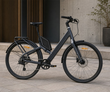 MS ENERGY VELES električno kolo, cestno / mestno, 28" pnevmatike, 250W ANANDA motor, 360Wh 36V 10Ah baterija, do 70km, 8-speed SHIMANO Altus, TEKTRO disk zavore, LCD zaslon, črno (Light Black)