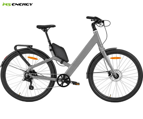 MS ENERGY VELES električno kolo, cestno / mestno, 28" pnevmatike, 250W ANANDA motor, 360Wh 36V 10Ah baterija, do 70km, 8-speed SHIMANO Altus, TEKTRO disk zavore, LCD zaslon, sivo (Nord Gray)