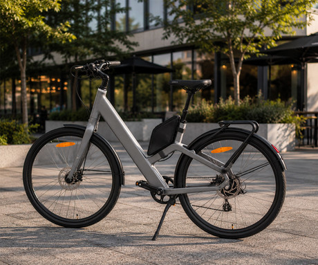 MS ENERGY VELES električno kolo, cestno / mestno, 28" pnevmatike, 250W ANANDA motor, 360Wh 36V 10Ah baterija, do 70km, 8-speed SHIMANO Altus, TEKTRO disk zavore, LCD zaslon, sivo (Nord Gray)
