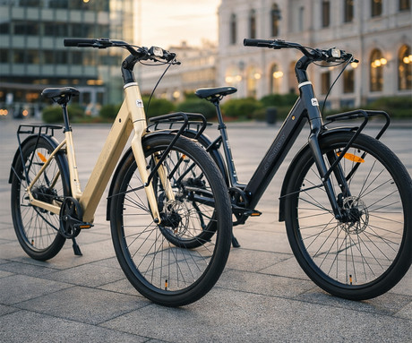 MS ENERGY ZORYA PLUS električno kolo, cestno / mestno, 28" pnevmatike, 250W ANANDA motor, 360Wh 36V 10Ah baterija, do 70km, Carbon Gates jermen, TEKTRO disk zavore, LCD zaslon, zlato (Silver Gold)