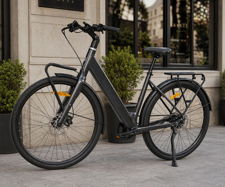 MS ENERGY ZORYA PLUS električno kolo, cestno / mestno, 28" pnevmatike, 250W ANANDA motor, 360Wh 36V 10Ah baterija, do 70km, Carbon Gates jermen, TEKTRO disk zavore, LCD zaslon, črno (Night Black)