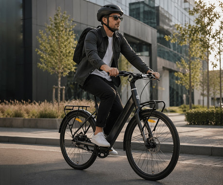 MS ENERGY ZORYA PLUS električno kolo, cestno / mestno, 28" pnevmatike, 250W ANANDA motor, 360Wh 36V 10Ah baterija, do 70km, Carbon Gates jermen, TEKTRO disk zavore, LCD zaslon, črno (Night Black)